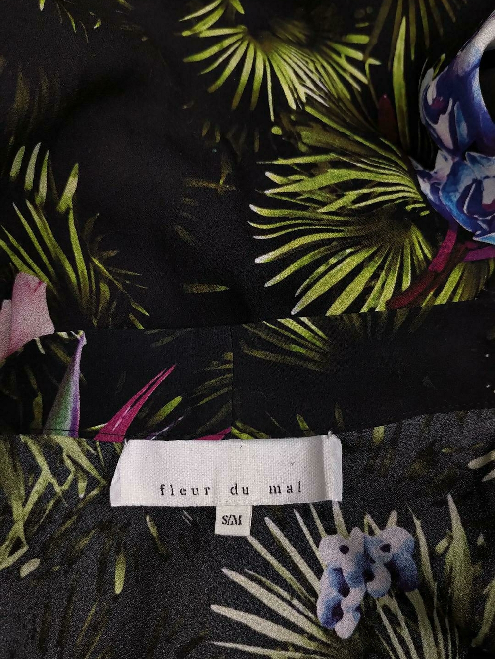 Fleur du Mal Tropical Floral Kimono - Picture 3 of 4